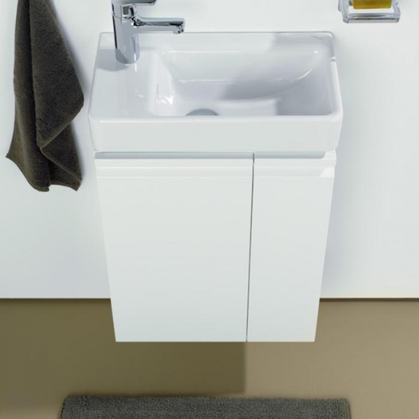 Laufen Pro База с раковиной 48x28см, петли слева, полки справа, 1 дверка, цвет: белый