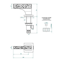 THG Ginkgo Вентиль смесителя для раковины, на горячую воду, цвет: полированное золото