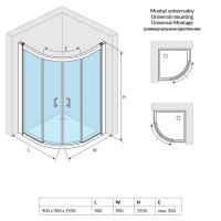 Ограждение EXCELLENT Серия 600 90х90