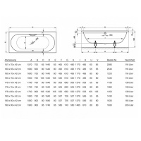 Bette Starlet Ванна встраиваемая, 170х70х42см., с шумоизоляцией
