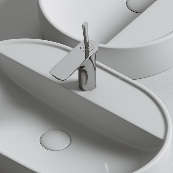 Умывальник накладной Element 600*400*125мм Ceramica Nova белый 