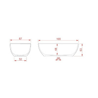 Artceram FILE Ванна из искусственного камня Livingtec 169х87х53 см, отдельностоящая, цвет: белый глянцевый