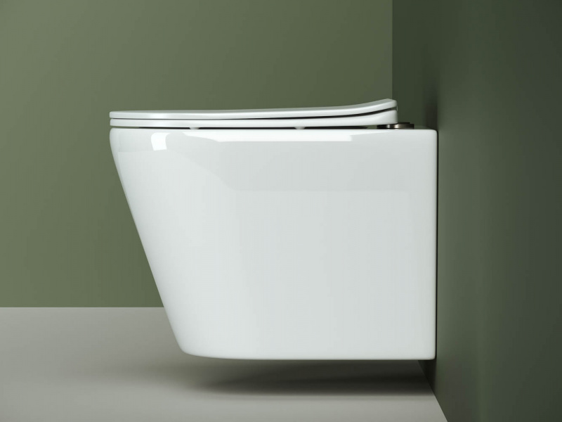 Напольный пристенный унитаз Cubic Ceramica Nova белый CN1803