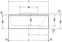 Ванна акриловая Duravit DuraStyle 160x70 прямоугольная, встраиваемая