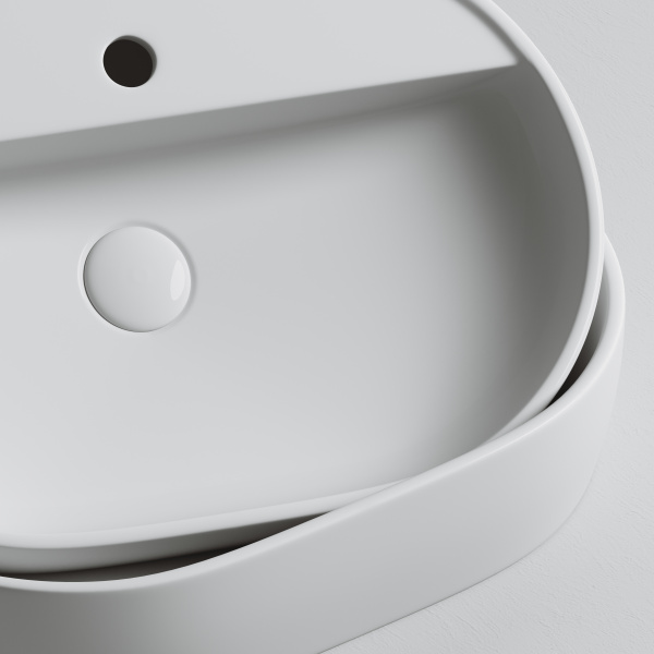 Умывальник накладной Element 600*400*125мм Ceramica Nova белый 