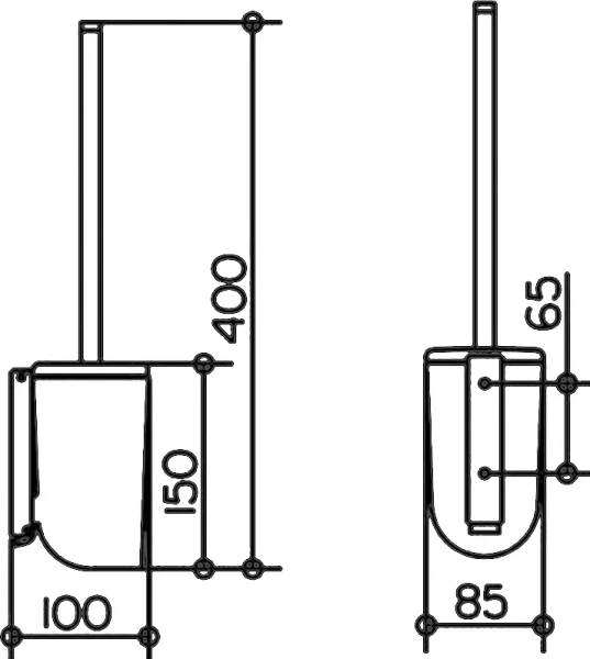Ершик Keuco Elegance new 11664 с крышкой