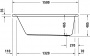 Ванна акриловая Duravit D-Neo 150x75 прямоугольная, встраиваемая