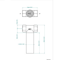 THG General items Встраиваемая часть вентиля 3/4&quot на гор. воду, закр. вправо