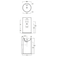 SIMAS Top e lavabi d'arredo Раковина 51х83.5 см, 1 отв., цвет: белый
