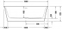 Ванна акриловая Duravit White Tulip 180x90 овальная, отдельностоящая