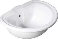 Kerasan Retro Раковина 50х41 см, без отв., с переливом, цвет: белый без отв. под смеситель