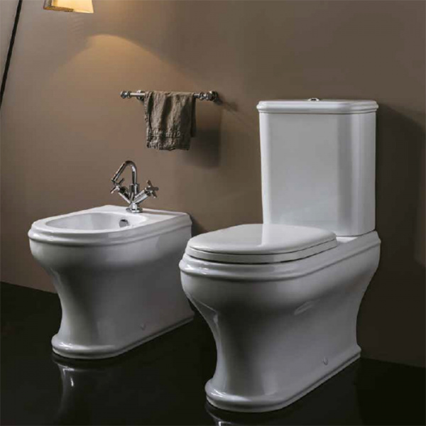 AZZURRA CHARME унитаз моноблок 68х40см, слив универсальный,с бачком СИДЕНИЕ НА ВЫБОР, фурнитура бронза