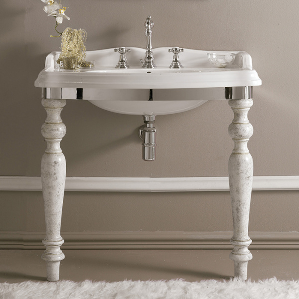 3SC Consolle Консоль Firenze 90х56хh97см, с раковиной LA02 и сифоном, цвет: хром