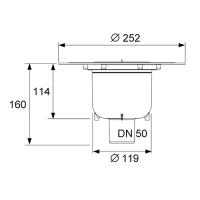 TECE Сифон вертикальный DN 50