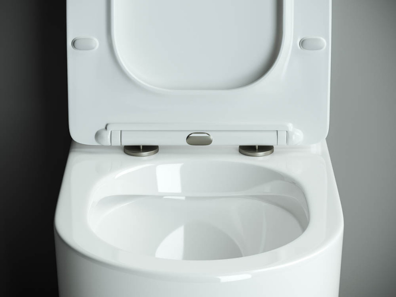 Напольный пристенный унитаз Metropol Rimless Ceramica Nova белый CN4001