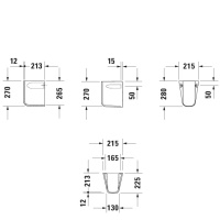 Duravit D-Code Полупьедестал 21,5x22,5 см, цвет: белый