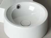 Умывальник подвесной угловой Element 310*430*125мм Ceramica Nova белый CN5019