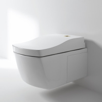 Toto Neorest AC Унитаз подвесной 42.3x66.6x41см, безободковый, CeFiONtect, Tornado Flush, с сиденьем Washlet, цвет: белый