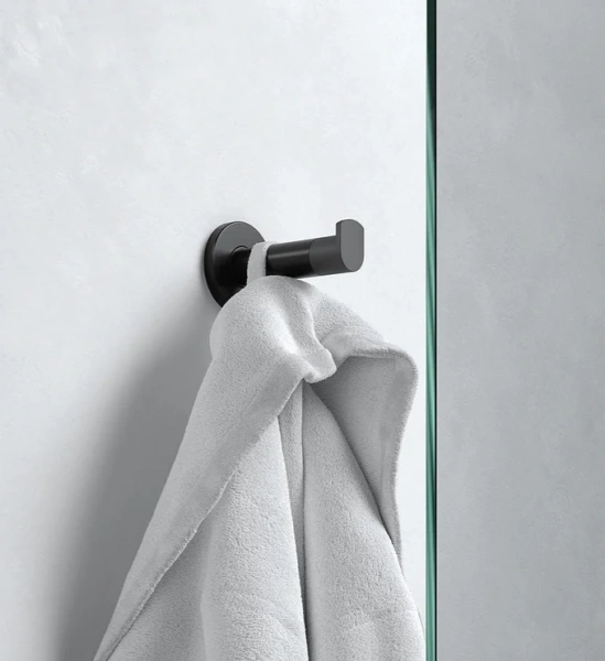 Крючок Keuco Plan 14911370000 черный, c упором для двери