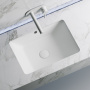 Умывальник прямоугольный встраиваемый под столешницу Element 550*400*185мм, с крепежом и шаблоном для установки Ceramica Nova белый 