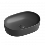 Умывальник чаша накладная овальная (цвет Темный Антрацит Матовый) Element 600*415*135мм Ceramica Nova темный антрацит матовый 