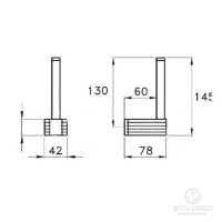 Stella Casanova Держатель запасного рулона туалетной бумаги, подвесной 1035 цвет: хром