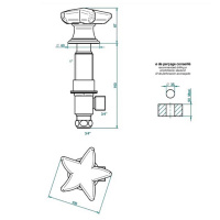 THG Oceania Вентиль смесителя для ванны, цвет: хром
