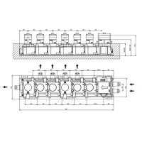 Gessi Hi-Fi Встраиваемые части для термостатического смесителя, до 5 источников одновременно, 3/4&quot соединение., цвет: хром