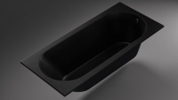 a-Tre Ванна встраиваемая из литьевого мрамора 1700*750*450 мм (в компл. регулир. опоры 140-180 мм),  чёрный матовый