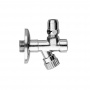 Gattoni Accessori Угловой вентиль с фильтром 1/2&quotx3/8&quot без цангового зажима, цвет хром