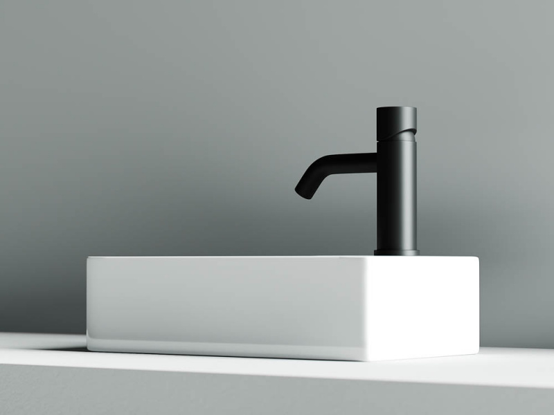 Умывальник подвесной прямоугольный (отверстие под смеситель R) Element 375*215*100мм Ceramica Nova белый CN5007