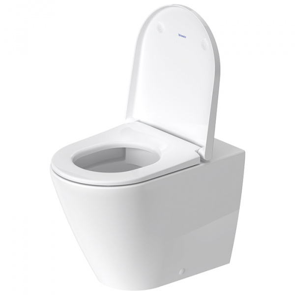 Duravit D-Neo Унитаз напольный 37х58х40 см, безободковый, слив в стену, цвет: белый