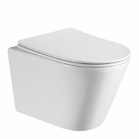 Комплект унитаз ABBER Bequem AC1102 с инсталляцией TECE 9400406 и клавишей 9240702 хром матовый