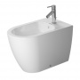 Duravit Me by Starck Биде напольное приставное 37х60 см, с 1 отв. под смеситель, с креплением, цвет: белый