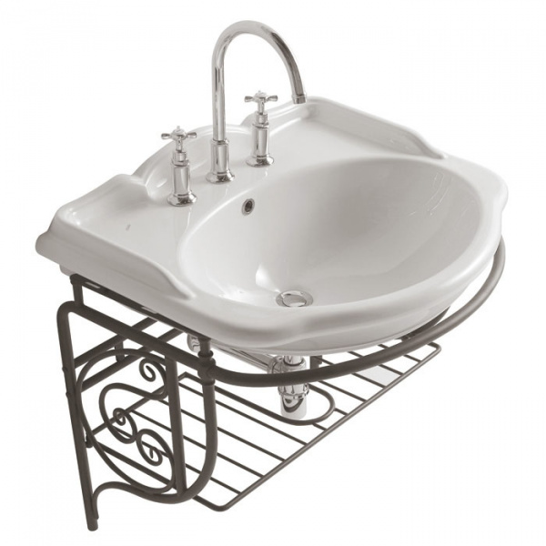 Globo Paestum Консоль подвесная 71x58x60см, на 3 отв., цвет: состаренный металл