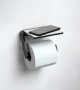 Держатель туалетной бумаги Keuco Plan 14973370000 с полкой для телефона, черный