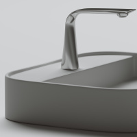 Умывальник чаша накладная прямоугольная Element 550*450*110мм Ceramica Nova белый 