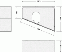Опора из стиропора для ванны Duravit Paiovax167