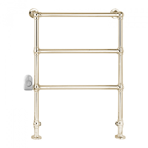 Devon&Devon Baccus 4 Полотенцесушитель электрический 74х95.2x15.7см, термостат белый, подключение SX, цвет: светлое золото