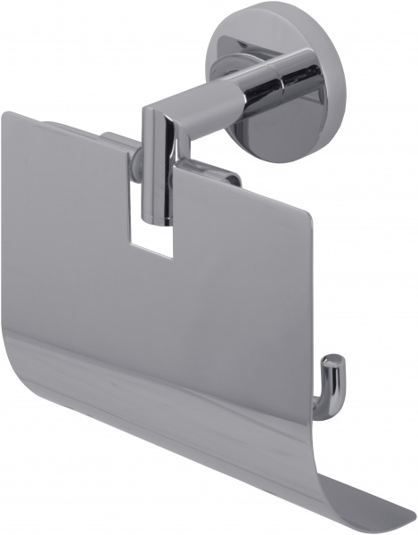 Держатель для туалетной бумаги настенный одинарный c крышкой Vetta Rubinetterie ACR