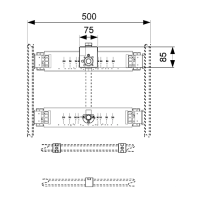 TECEbase Комплект для крепления модуля писсуара к стене, предназначен для установки в систему стального профиля TECE&quot