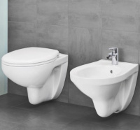 Подвесной унитаз Grohe Bau Ceramic 39351000 с сиденьем микролифт безободковый