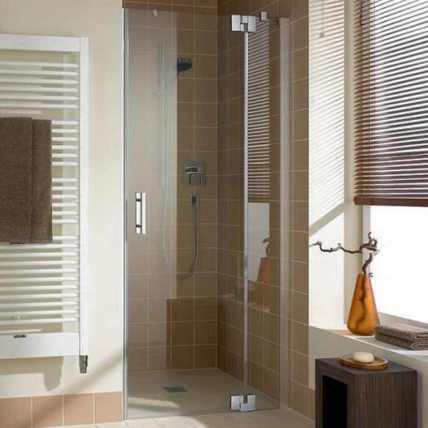 KERMI Filia XP 1TR Душевая дверь 100х200см., серебро, прозрачное стекло с Kermiclean