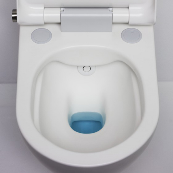 Laufen Cleanet Riva Унитаз-биде подвесной 60х39.5х40.5см, безободковый у с пультом дистанц. управления, с сиденьем, c покрытием LCC , цвет: белый