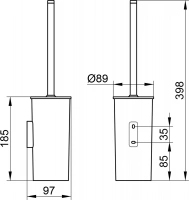 Ершик Keuco Collection Moll 12764 антрацит