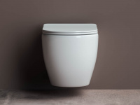 Подвесной унитаз Mia Rimless Ceramica Nova белый CN1805