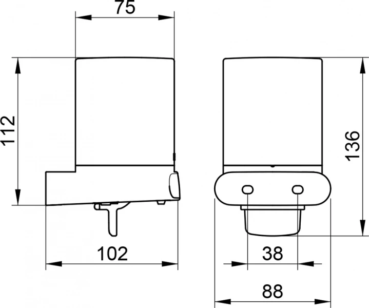 Дозатор Keuco Elegance new 11652010100 хром