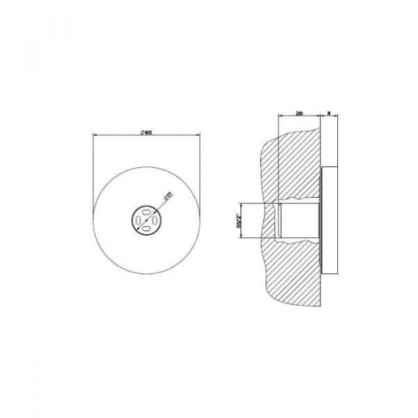 Gessi Body Jets Боковая форсунка с распылителем, цвет: хром