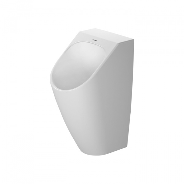 Duravit ME by Starck Dry Писсуар безводный, сток горизонтальный Ø 5см, Воздушный затвор, вкл. Крепление, модель с „мушкой“, цвет: белый