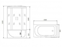 Душевая кабина Timo TE-0750